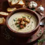 Roasted Garlic Potato Soup Recipe
