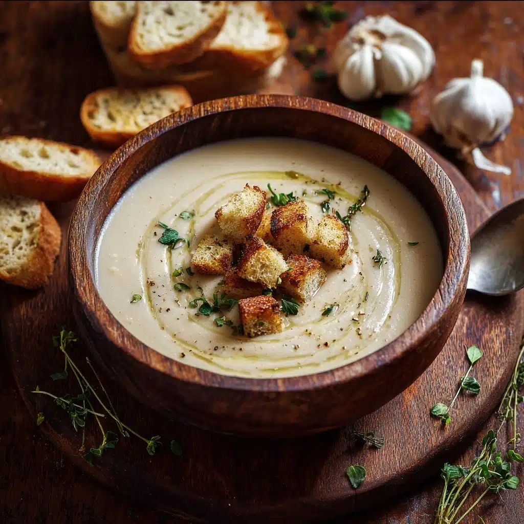 Roasted Garlic Potato Soup Recipe