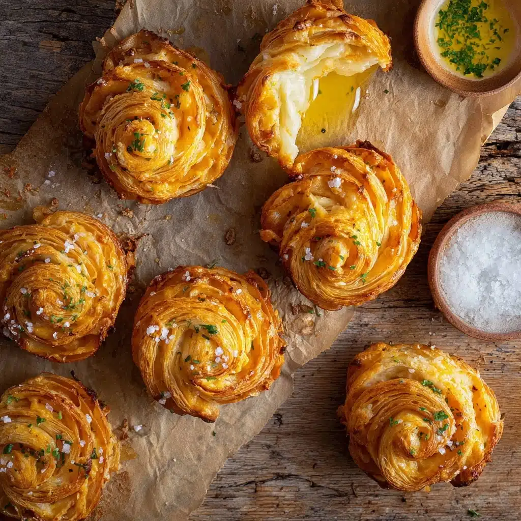 Cheesy Garlic Cruffin Recipe - Recipe Image