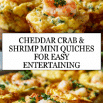 Cheddar Crab And Shrimp Mini Quiches Recipe