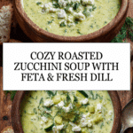 Roasted Zucchini Soup With Feta And Dill Recipe