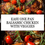 One Pan Balsamic Chicken Recipe