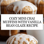 Mini Chai Muffins with Vanilla Bean Glaze Recipe