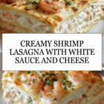 Shrimp Lasagna with White Sauce and Cheese Recipe