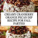 Cranberry Orange Pecan Cream Cheese Recipe