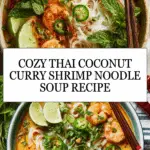 Thai Coconut Curry Shrimp Noodle Soup Recipe