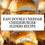 Easy Double Cheddar Cheeseburger Sliders Recipe