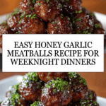 Honey Garlic Meatballs Recipe
