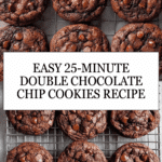 25 Minute Double Chocolate Chip Cookies Recipe