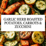 Garlic Herb Roasted Potatoes Carrots and Zucchini Recipe