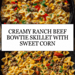 Creamy Ranch Beef Bowtie Skillet with Sweet Corn Magic Recipe