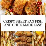Sheet Pan Baked Fish and Chips Recipe