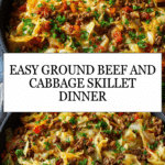 Hearty Ground Beef and Cabbage Skillet Recipe
