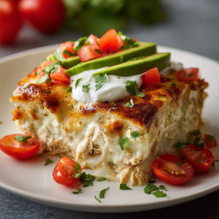 Sour Cream Chicken Enchilada Casserole Recipe