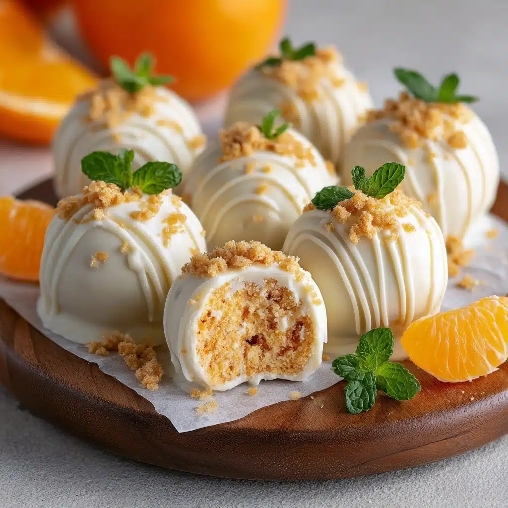 No Bake Orange Creamsicle Truffles Recipe - Recipe Image