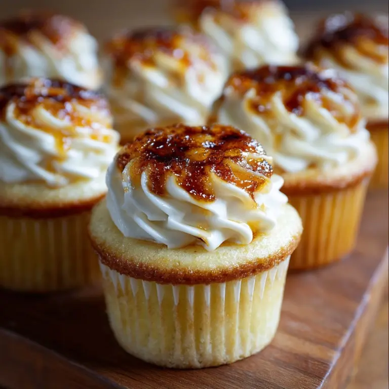 Vanilla Bean Crème Brûlée Cupcakes Recipe