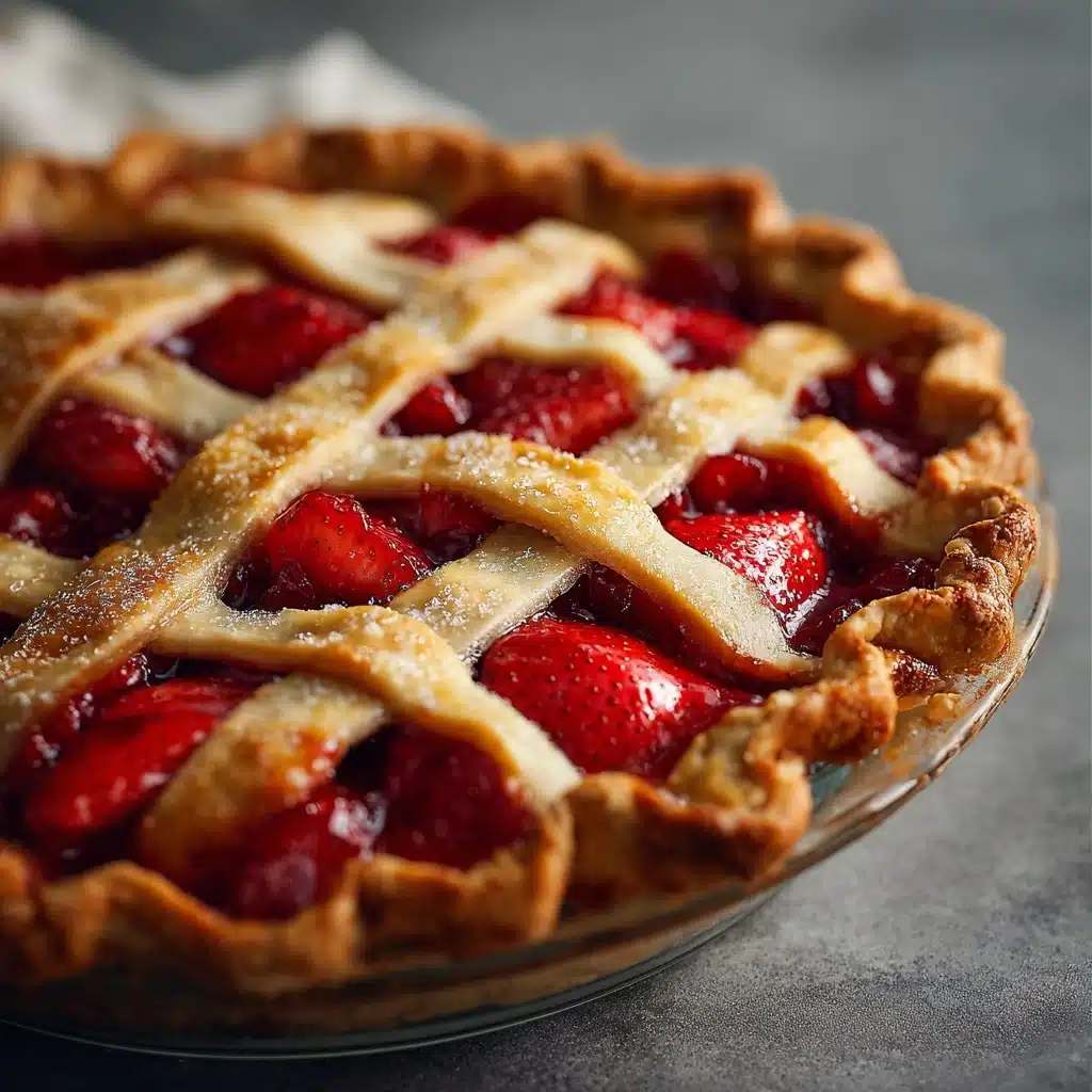 Strawberry Rhubarb Pie Recipe - Recipe Image