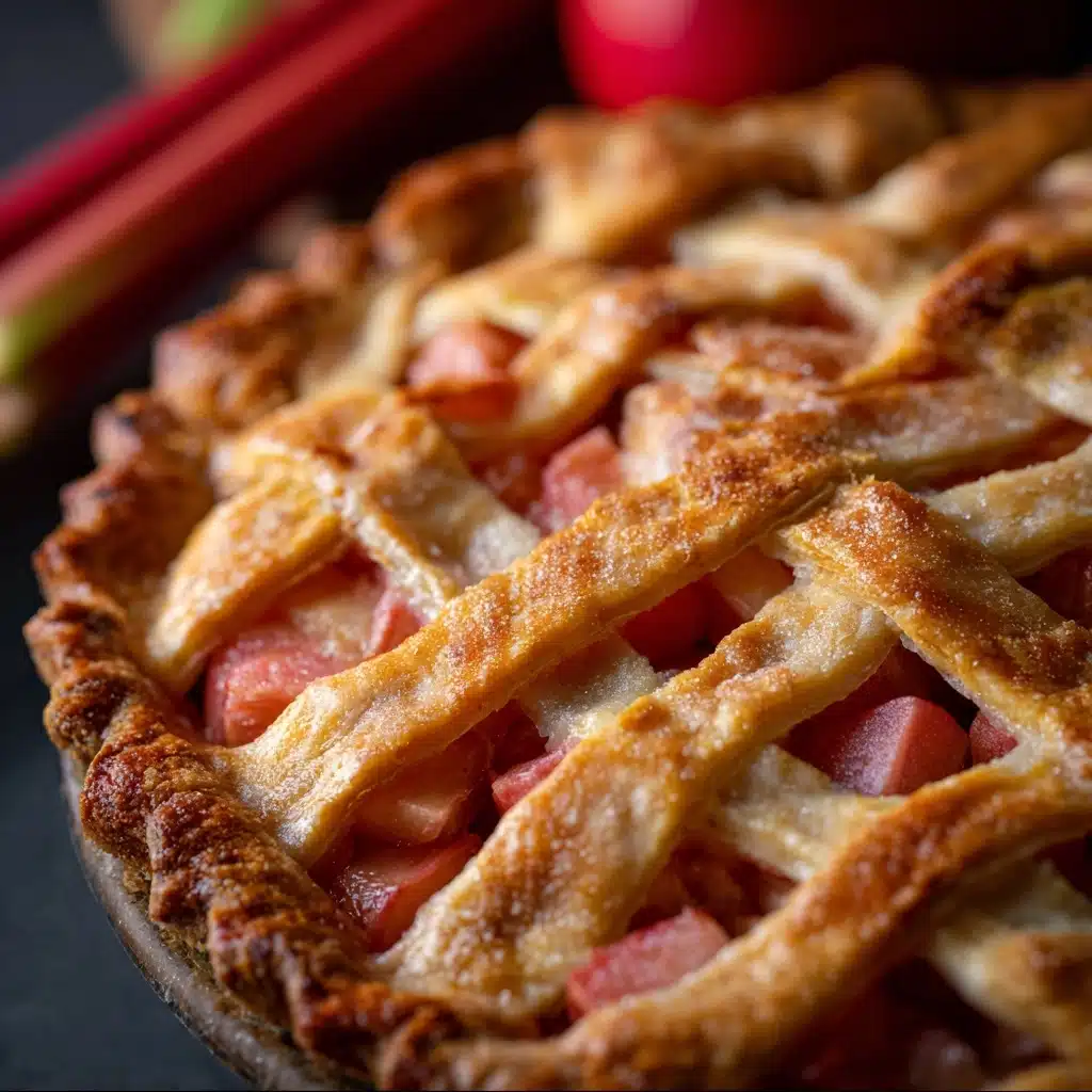 Fresh Rhubarb Pie Recipe - Recipe Image