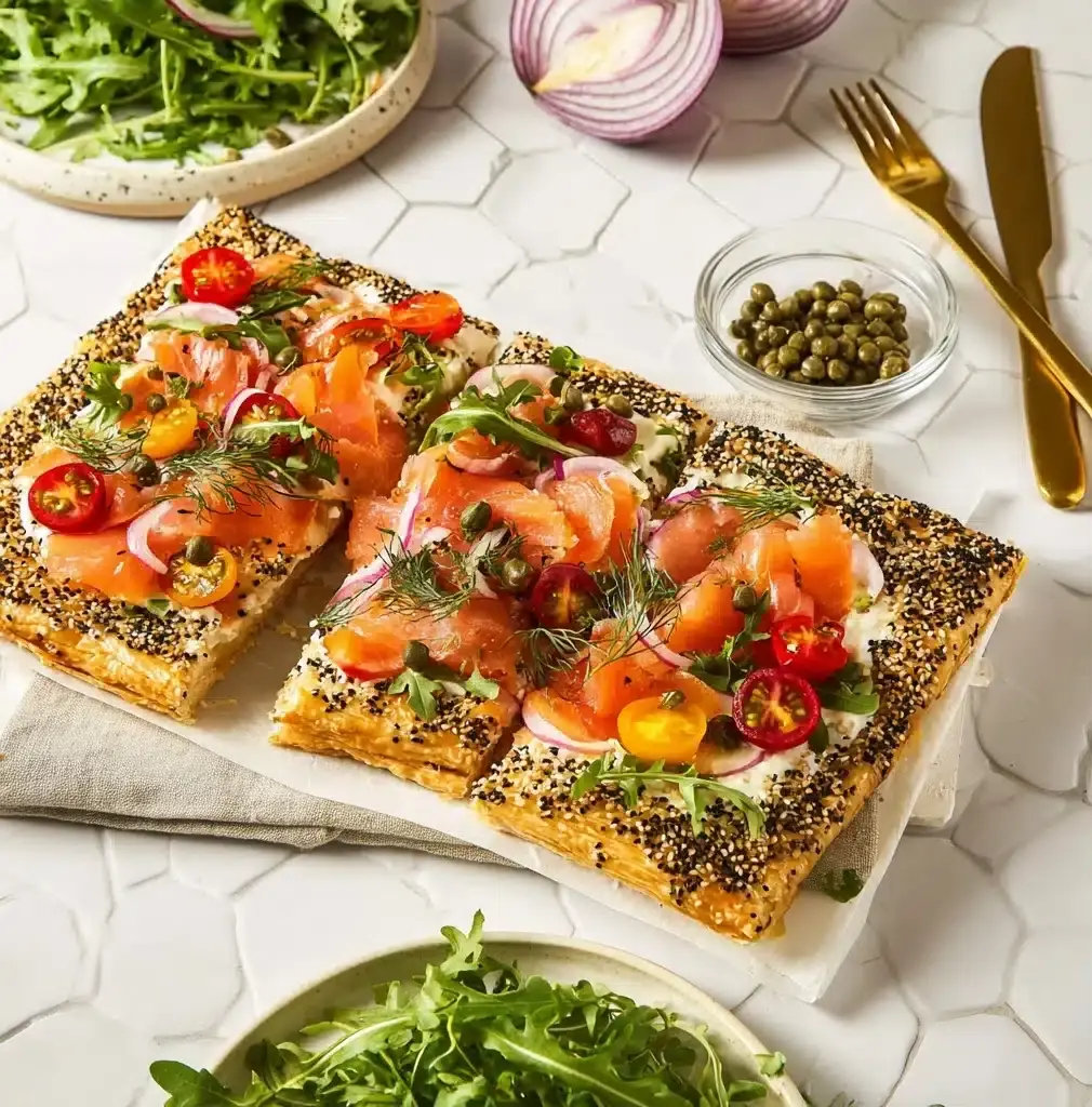 Smoked Salmon Tart Recipe - Recipe Image