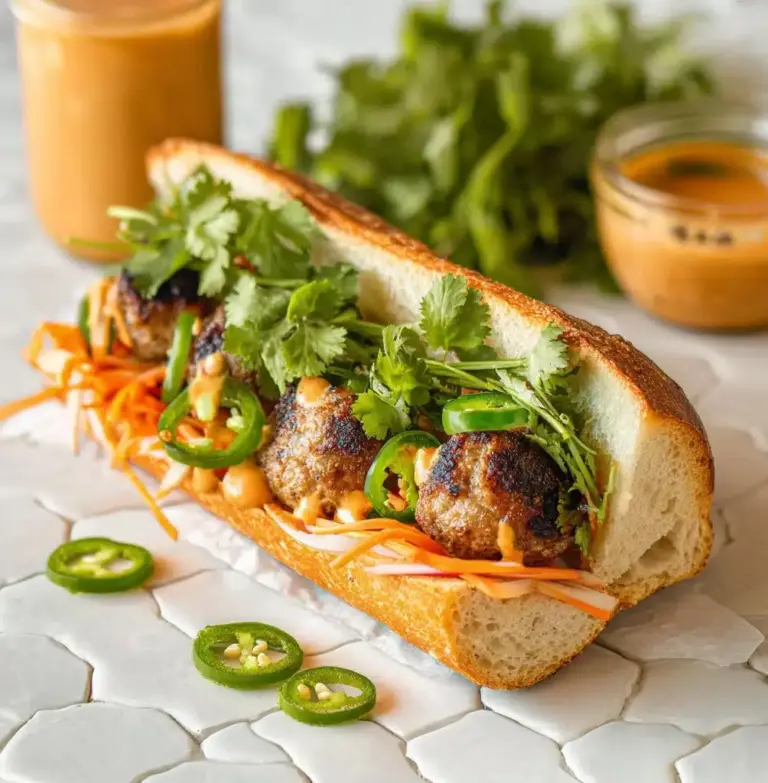 Chicken Meatball Banh Mi Recipe
