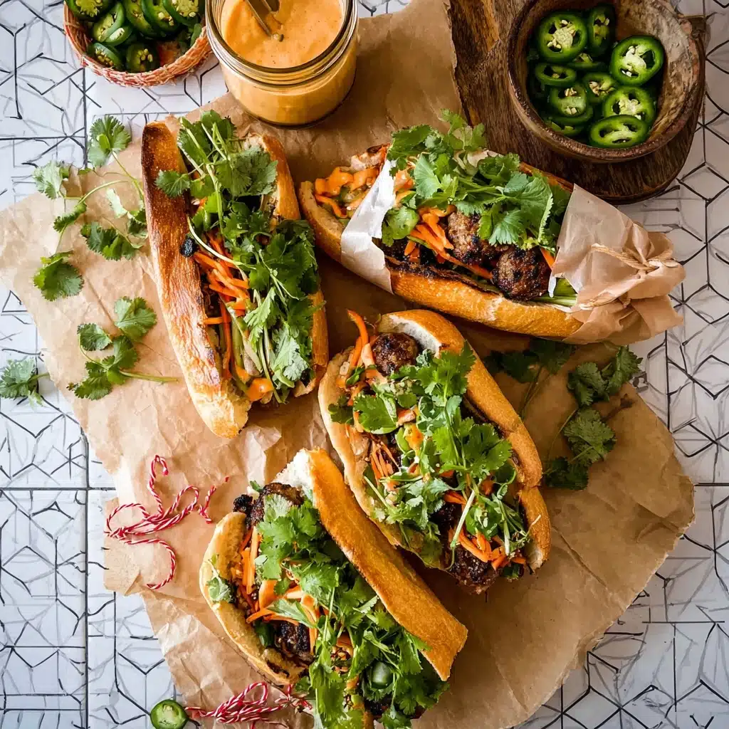 Chicken Meatball Banh Mi Recipe - Recipe Image
