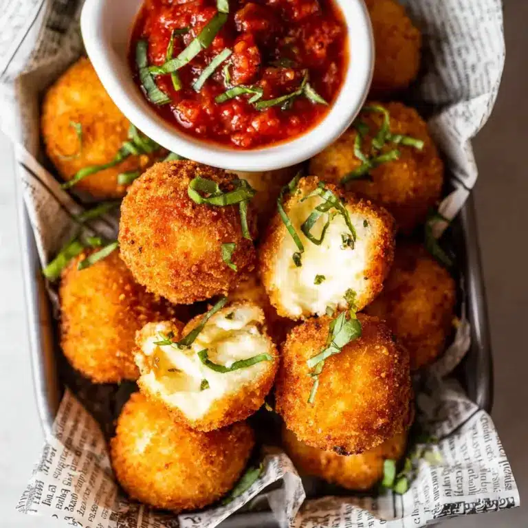Mozzarella Arancini (Fried Risotto Balls) Recipe
