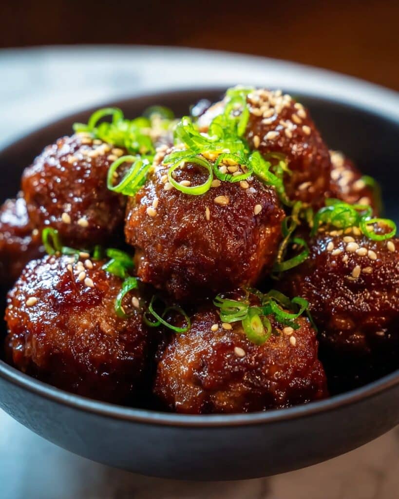 Sticky Pineapple Teriyaki Meatballs Recipe