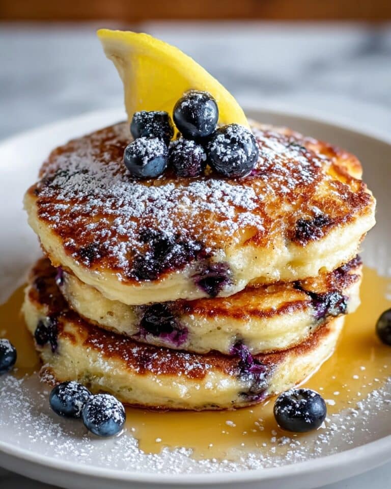 Blueberry Lemon Ricotta Pancakes Recipe