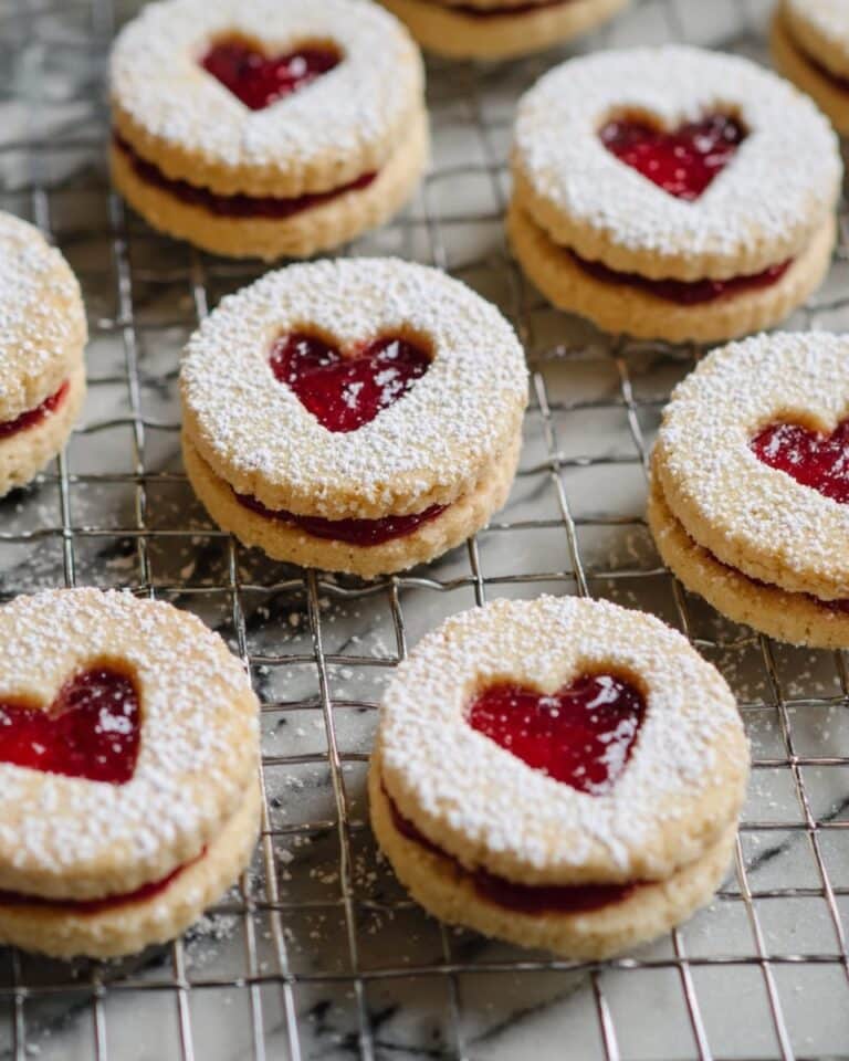 Lingonberry Linzer Cookies Recipe