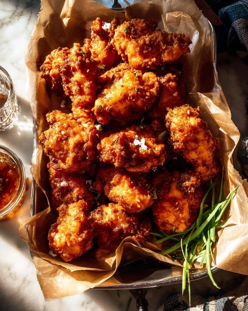 Crispy Baked Hot Honey Chicken Tenders Recipe
