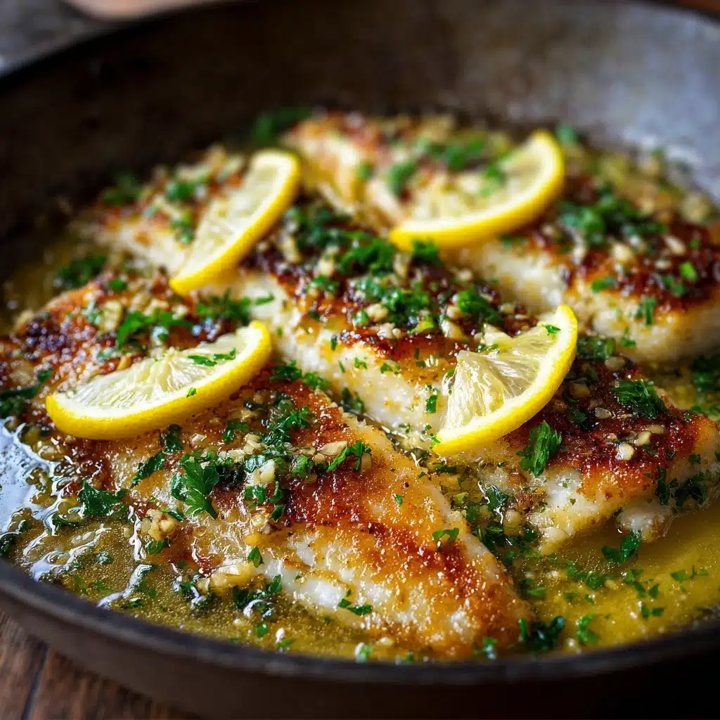 Pan-Fried Fish with Lemon Butter Sauce Recipe - Recipe Image