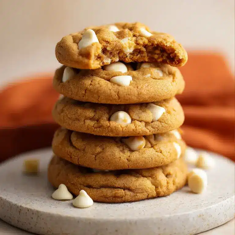 White Chocolate Pumpkin Spice Cookies Recipe