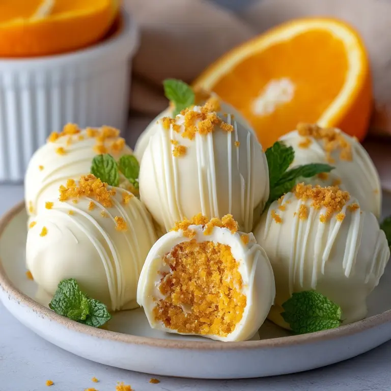 No Bake Orange Creamsicle Truffles Recipe