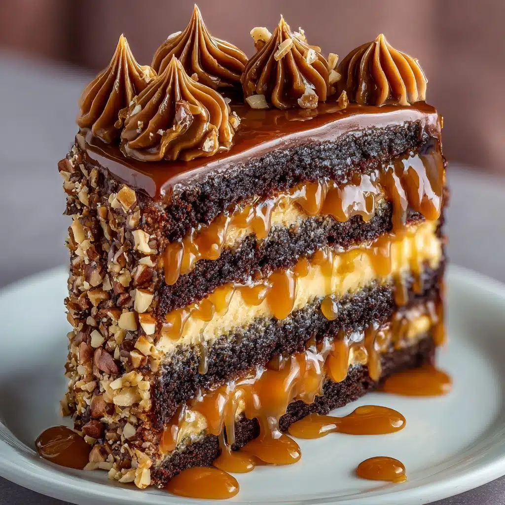 Chocolate Caramel Toffee Crunch Cake Recipe