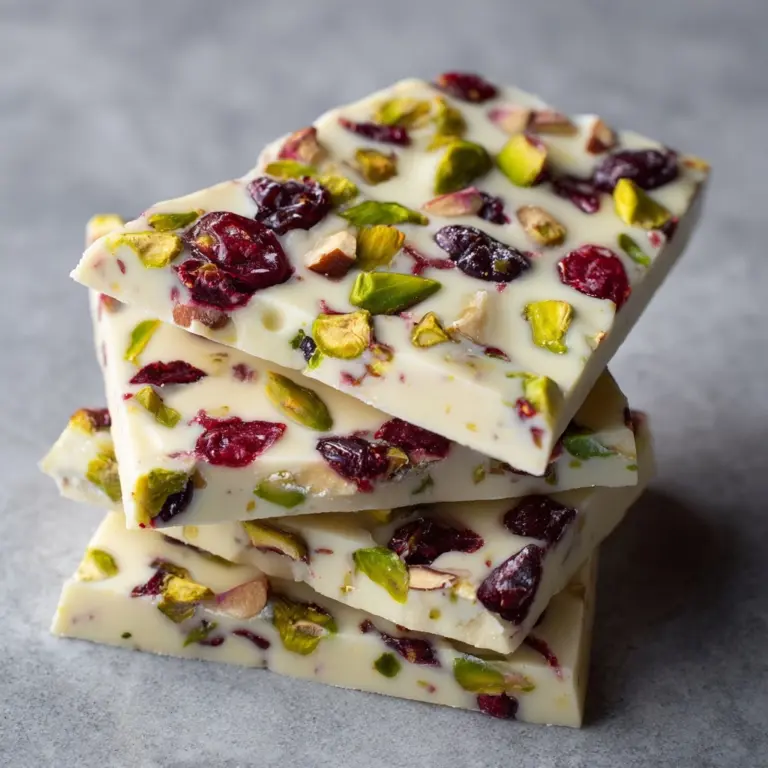 Pistachio Cranberry Bark Recipe