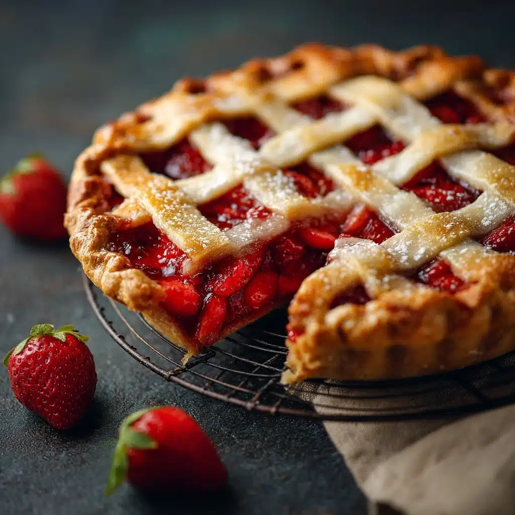 Strawberry Rhubarb Pie Recipe - Recipe Image