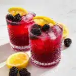 Sparkling Blackberry Bramble Mocktail Recipe