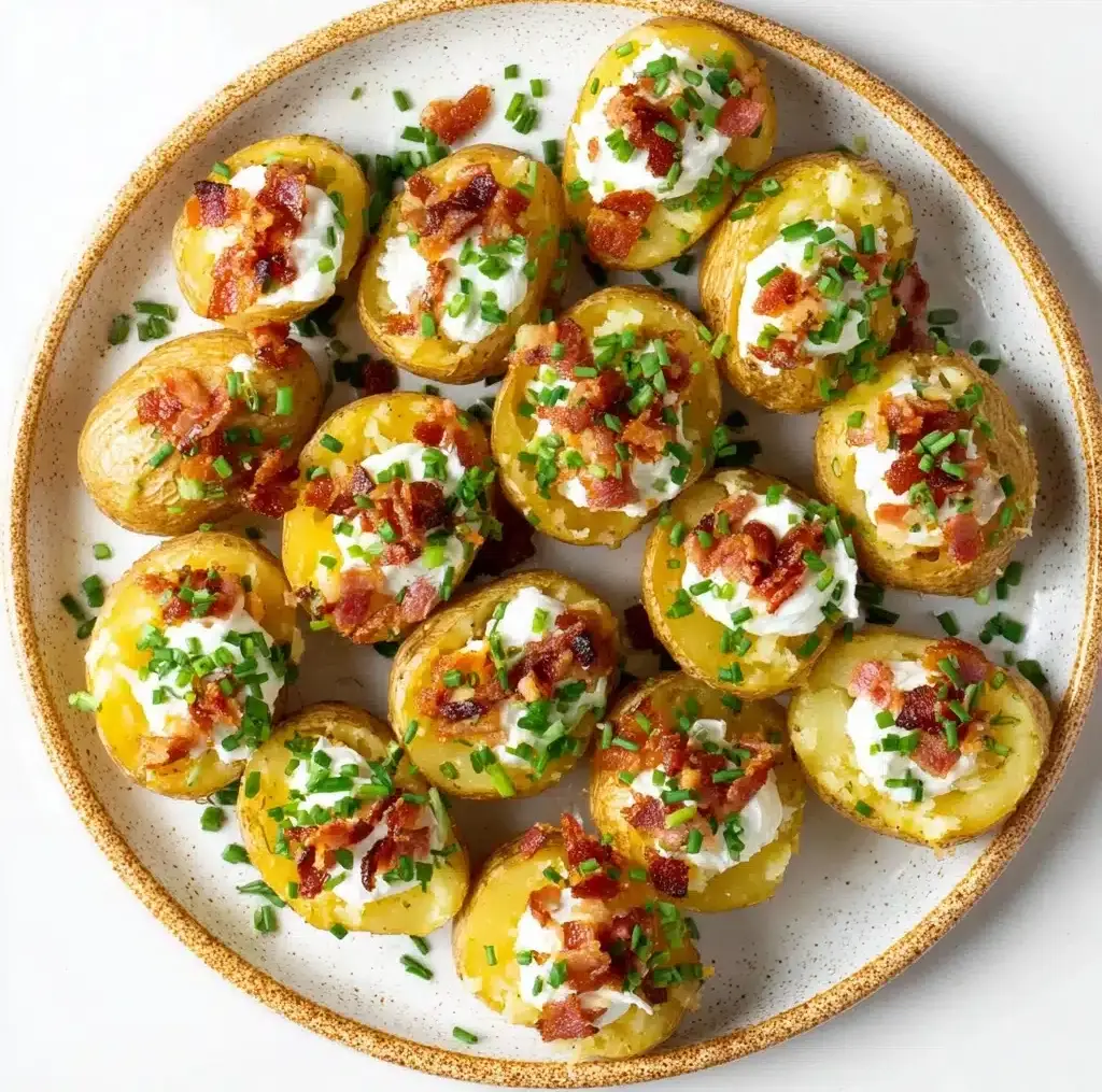 Loaded Mini Baked Potatoes Recipe - Recipe Image