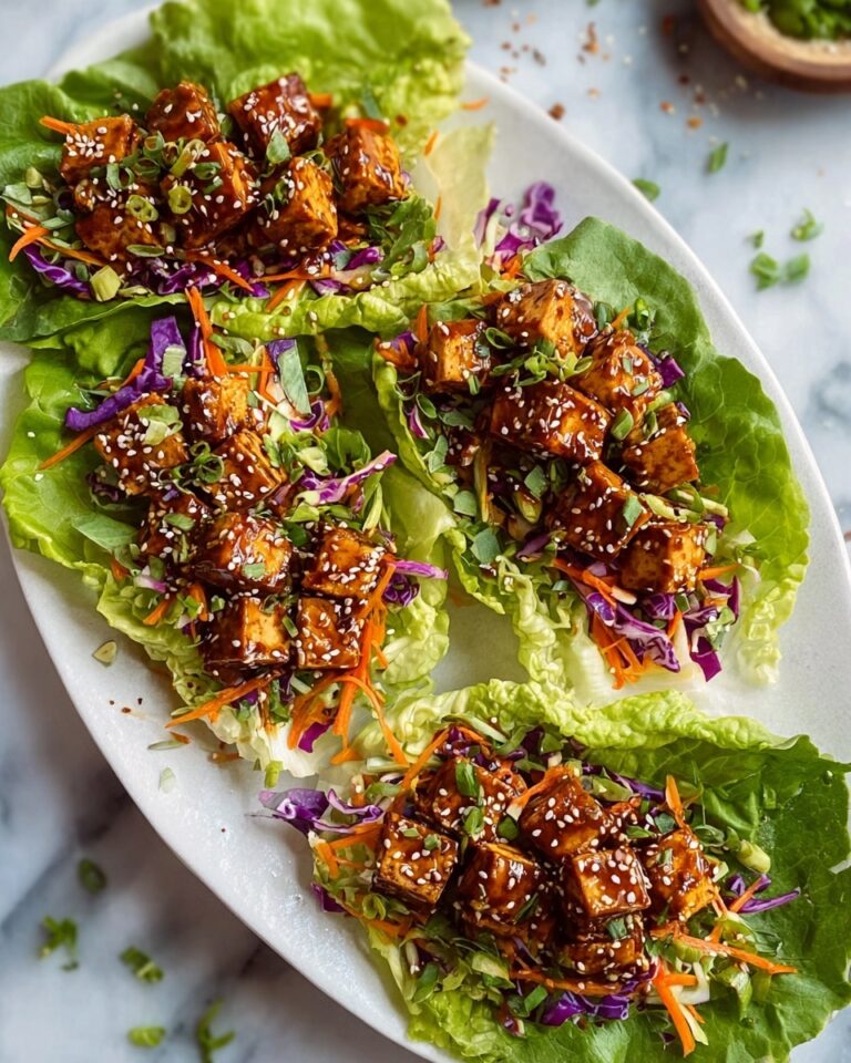 Spicy Tofu Lettuce Wraps Recipe