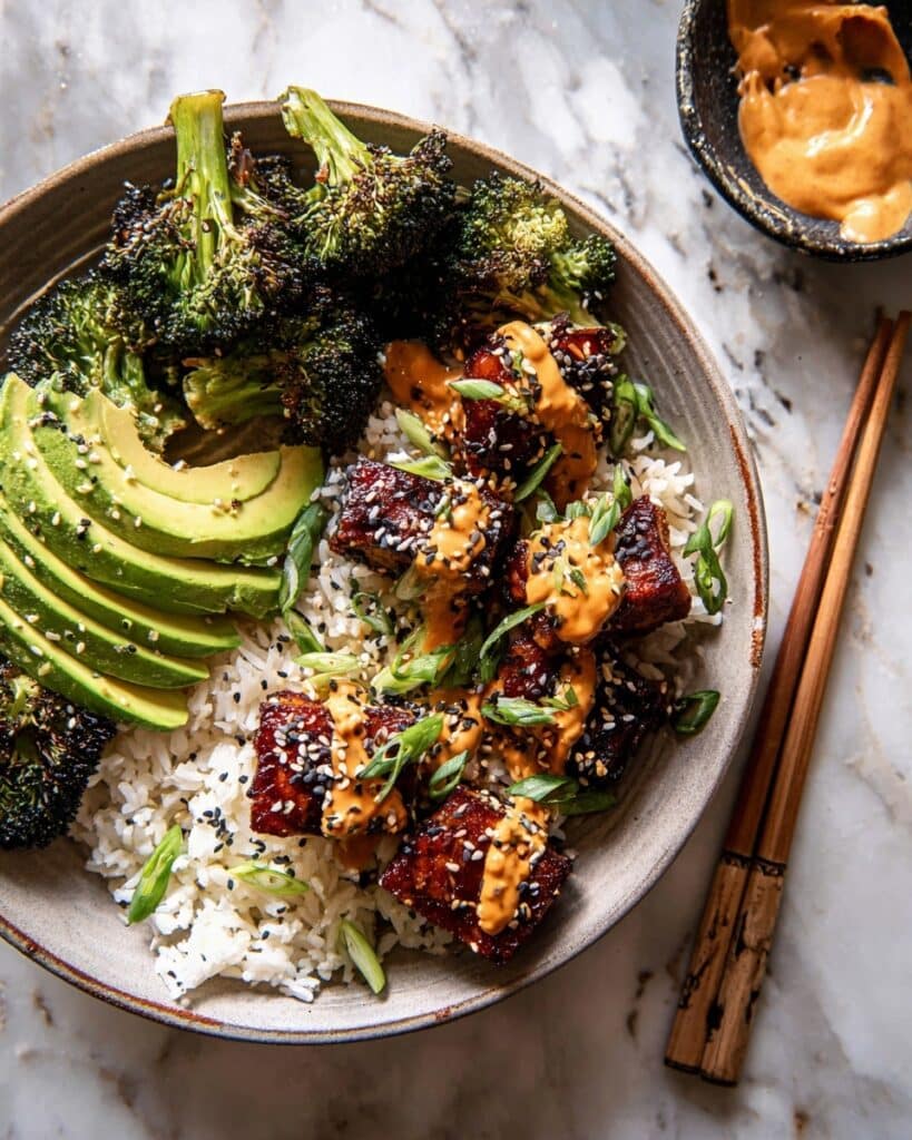 35 Minute Chili Honey Garlic Salmon Bowls Recipe