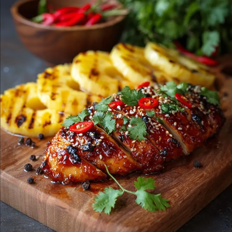 Pineapple BBQ Baked Chicken Breast Recipe