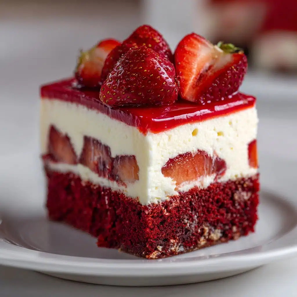 Red Velvet Strawberry Cheesecake Recipe