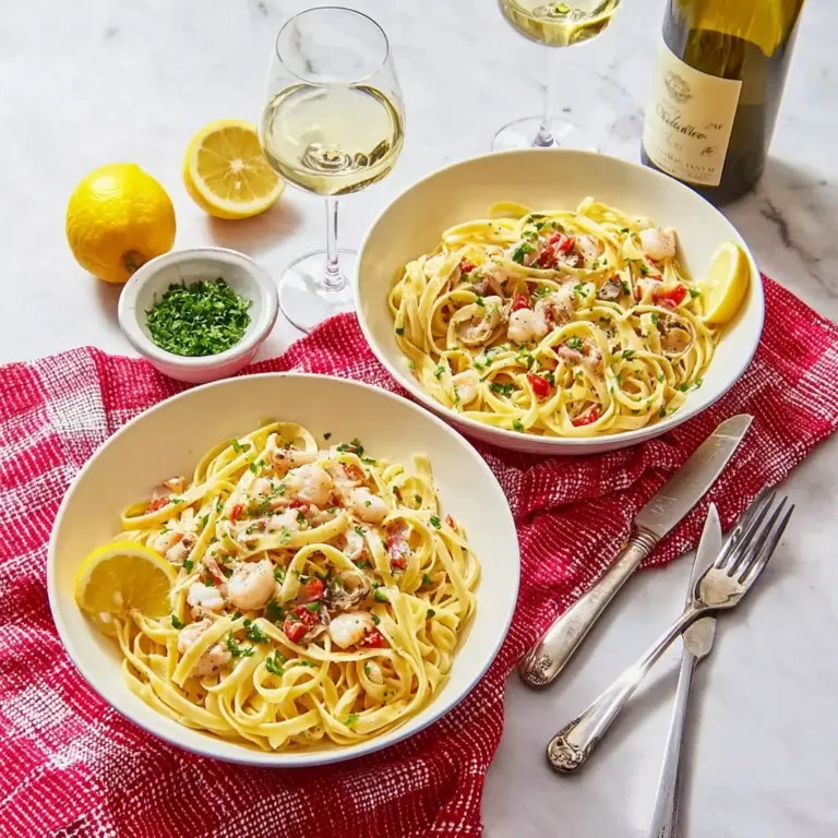 Creamy Lobster Fettuccine Alfredo Recipe