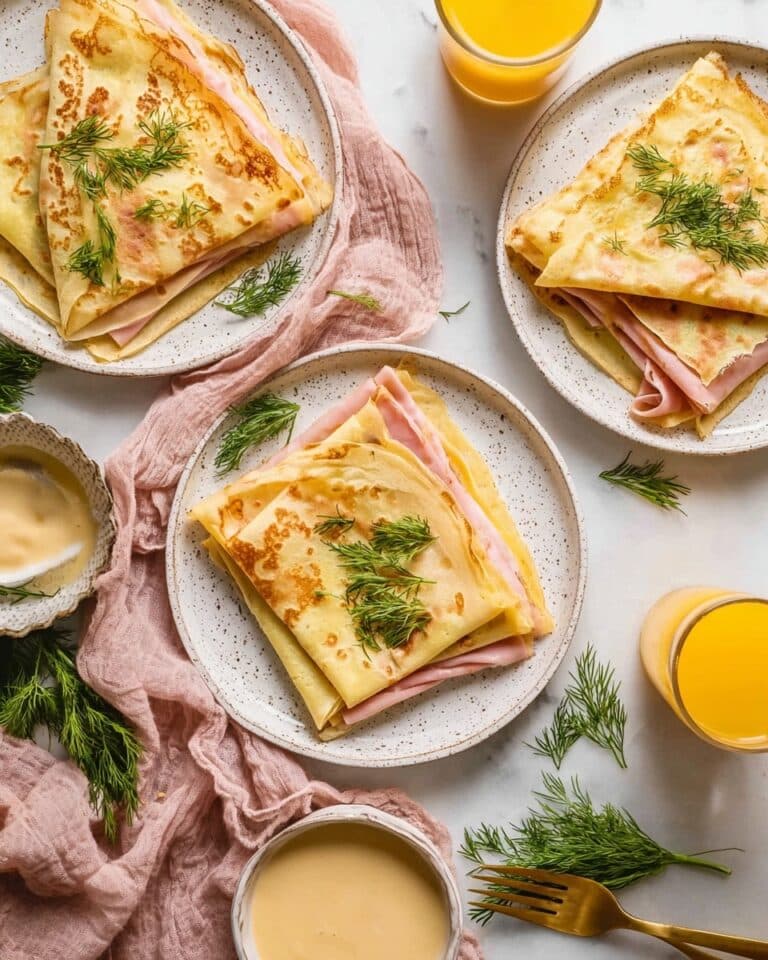 Easy Ham and Cheese Crepes Recipe