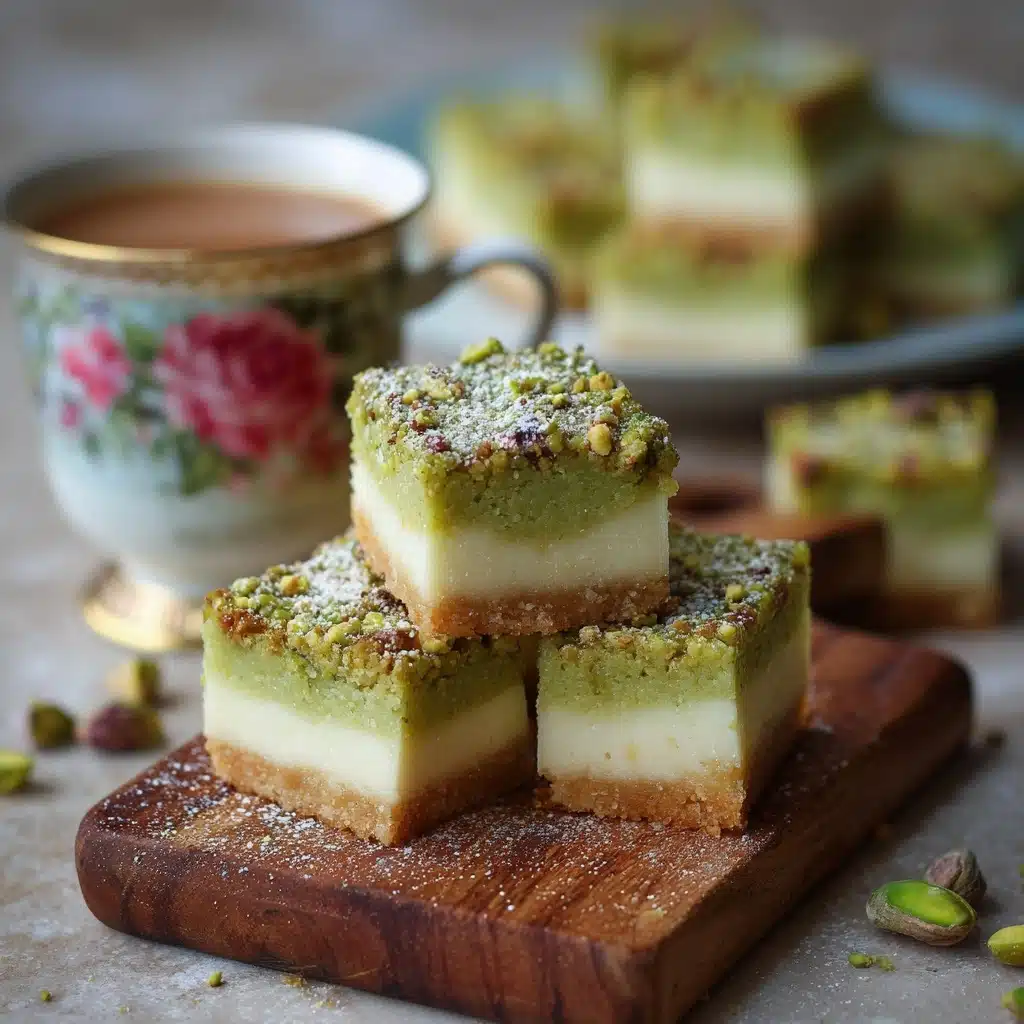Pistachio Pudding Sugar Cookie Bars Recipe - Recipe Image