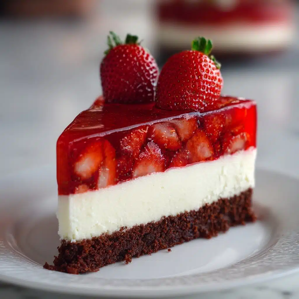 Red Velvet Strawberry Cheesecake Recipe - Recipe Image
