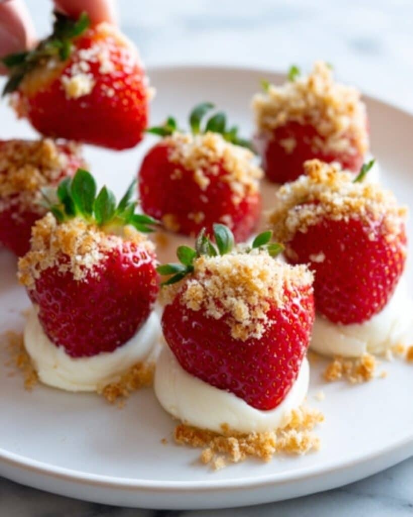 Cheesecake Stuffed Strawberries Recipe
