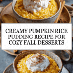 Pumpkin Rice Pudding Recipe