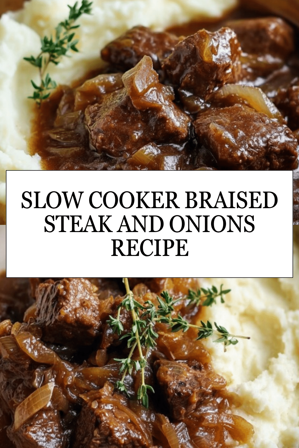 Slow Cooker Braised Steak and Onion: Comforting & Easy