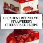 Red Velvet Strawberry Cheesecake Recipe